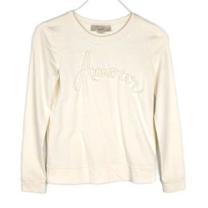 LOFT Amour Rope Long Sleeve Sweatshirt Sweater